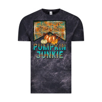 Cloud Black Pumpkin junkie Vintage Tee - NancyCooperArtShop
