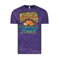 Cloud Purple Pumpkin junkie Vintage Tee - NancyCooperArtShop