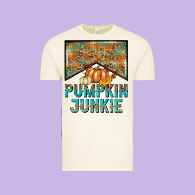 Pumpkin Junkie Vintage Tee Designed By Nancycooperartshop