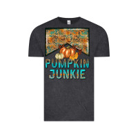 Vintage Black Pumpkin junkie Vintage Tee - NancyCooperArtShop