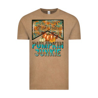 Vintage Coffee Pumpkin junkie Vintage Tee - NancyCooperArtShop