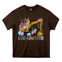 Chocolate Brown Egg Cavator Easter Heavy Core Tee - BundleAndBundleShop