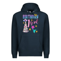 Navy birthday girl 1 Premium Hoodie - BundleAndBundleShop