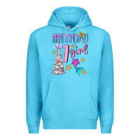 Ocean Blue birthday girl 1 Premium Hoodie - BundleAndBundleShop