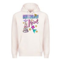 Pale Pink birthday girl 1 Premium Hoodie - BundleAndBundleShop