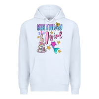 White birthday girl 1 Premium Hoodie - BundleAndBundleShop