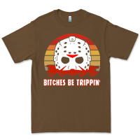 Cacao Halloween Bitches Be Trippin Jason Mask Premium Tee - lanVoArt