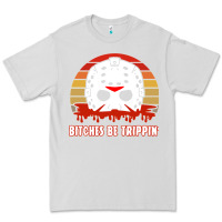 Dove Grey Halloween Bitches Be Trippin Jason Mask Premium Tee - lanVoArt