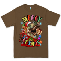 Cacao t rex merry rexmas Premium Tee - LillyAllenDesigns
