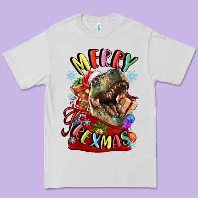 T Rex Merry Rexmas Premium Tee Designed By Lillyallendesigns