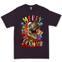 Plum t rex merry rexmas Premium Tee - LillyAllenDesigns