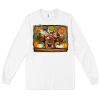 White fall cow Long Sleeve Tee - Jasminsmagicworld