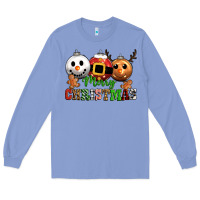 Colony Blue merry christmas Long Sleeve Tee - CowGirlArtShop