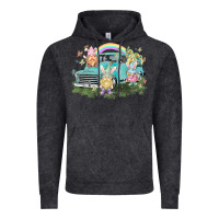 Vintage Black Easter gnomies with truck Easter Day Vintage Hoodie - HowdyJamesFarm