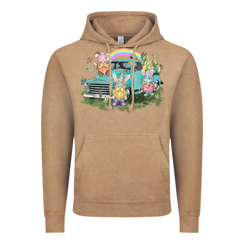 Easter Gnomies With Truck Easter Day Vintage Hoodie by HowdyJamesFarm | Teevron