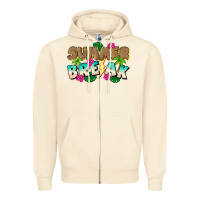 Sandshell Summer Break Zipper Hoodie - CowhideDigitalArt