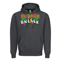 Smoke Summer Break Zipper Hoodie - CowhideDigitalArt