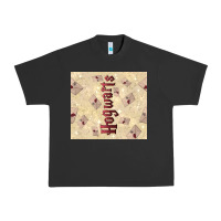 Pigment Black hogwarts with letters Urban Heavy Tee - TumblerDesignByShophia