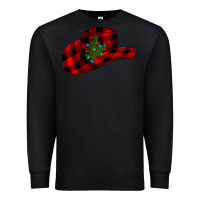 Black cowboy christmas Premium Sweatshirt - CowhideDigitalArt