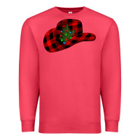 Cardinal cowboy christmas Premium Sweatshirt - CowhideDigitalArt