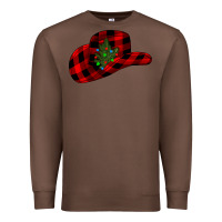 Chestnut cowboy christmas Premium Sweatshirt - CowhideDigitalArt