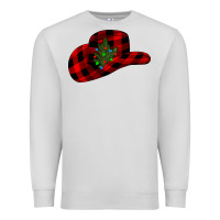 Dove Grey cowboy christmas Premium Sweatshirt - CowhideDigitalArt