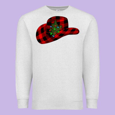 Cowboy Christmas Premium Sweatshirt Designed By Cowhidedigitalart