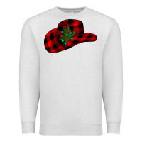 Oatmeal Heather cowboy christmas Premium Sweatshirt - CowhideDigitalArt