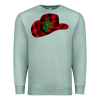 Seafoam cowboy christmas Premium Sweatshirt - CowhideDigitalArt