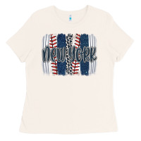 Bone new york baseball team spirit brushstrokes Ladies Tee - Artiststas