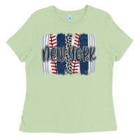 Matcha new york baseball team spirit brushstrokes Ladies Tee - Artiststas