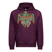 Mauve Wine wild soul thunderbird Urban Hoodie - BarkalooDesign