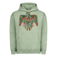 Pigment Oil Green wild soul thunderbird Urban Hoodie - BarkalooDesign