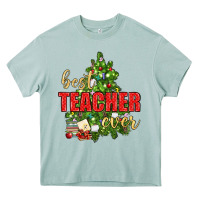 Arona Best Teacher Ever With Christmas Tree Heavy Core Tee - BundleAndBundleShop