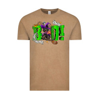 Vintage Coffee Boo! with black cat Halloween Vintage Tee - NancyCooperArtShop