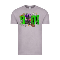 Vintage Zinc Boo! with black cat Halloween Vintage Tee - NancyCooperArtShop