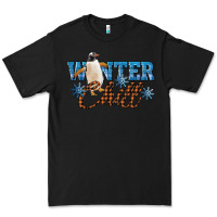 Black Winter Chill Penguin Premium Tee - LillyAllenDesigns