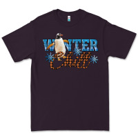 Plum Winter Chill Penguin Premium Tee - LillyAllenDesigns