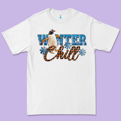 Winter Chill Penguin Premium Tee Designed By Lillyallendesigns