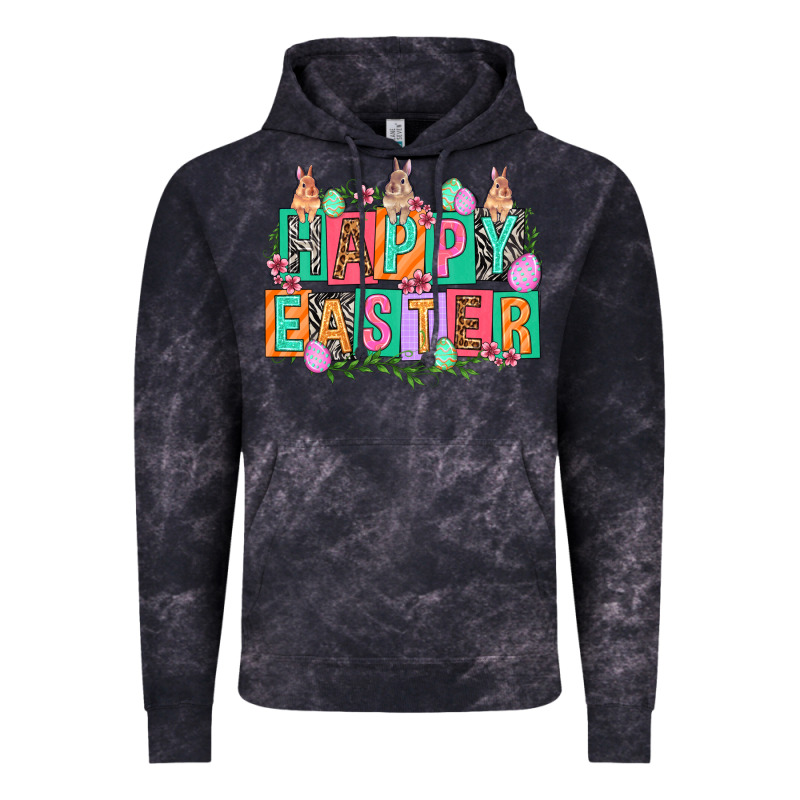 Happy Easter With Plate Letters Easter Day Vintage Hoodie by HowdyJamesFarm | Teevron
