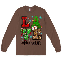 Chestnut love nurse life christmas Long Sleeve Tee - CowGirlArtShop