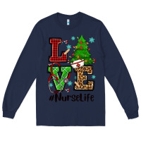 Navy love nurse life christmas Long Sleeve Tee - CowGirlArtShop