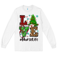 White love nurse life christmas Long Sleeve Tee - CowGirlArtShop