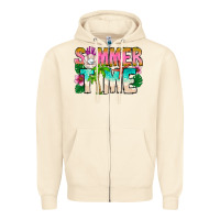 Sandshell Summer Time Zipper Hoodie - CowhideDigitalArt