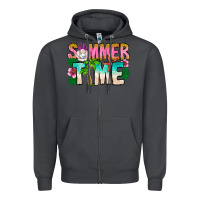 Smoke Summer Time Zipper Hoodie - CowhideDigitalArt