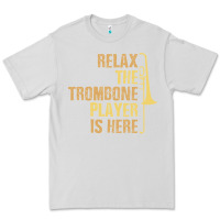 Dove Grey relax the trombone player is here gift trombone gifts Premium Tee - lanVoArt