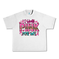 Lunar Rock I wear pink for my custom name Cancer Awareness Urban Heavy Tee - HowdyJamesFarm