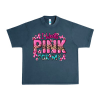 Midnight Navy I wear pink for my custom name Cancer Awareness Urban Heavy Tee - HowdyJamesFarm