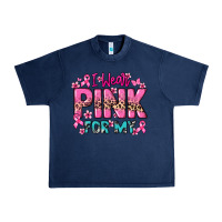 Navy I wear pink for my custom name Cancer Awareness Urban Heavy Tee - HowdyJamesFarm