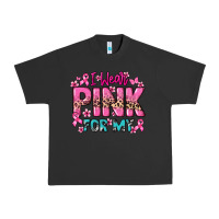 Pigment Black I wear pink for my custom name Cancer Awareness Urban Heavy Tee - HowdyJamesFarm